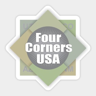 Four Corners Sticker